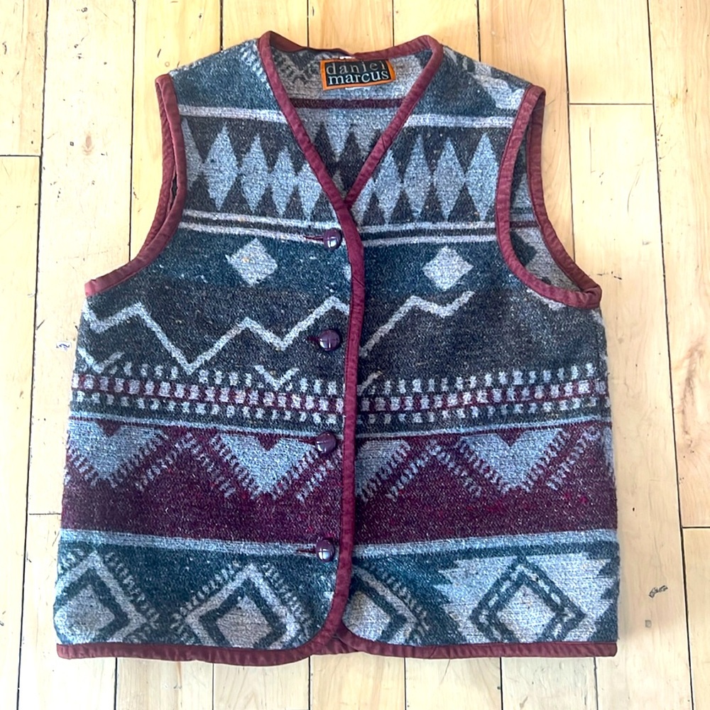 Vintage wool vest